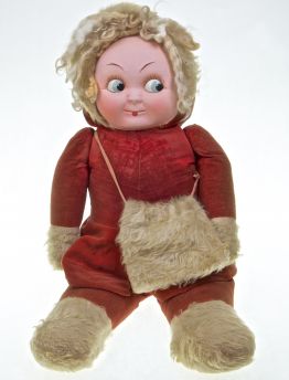 Vintage Stuffed Kewpie Doll