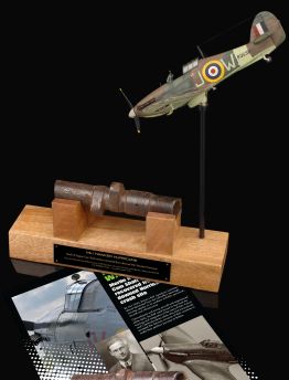 MERLIN II CAM SHAFT SECTION RELIC FROM DOWNED BATTLE OF BRITAIN POLISH HAWKER HURRICANE P3538 WX-J