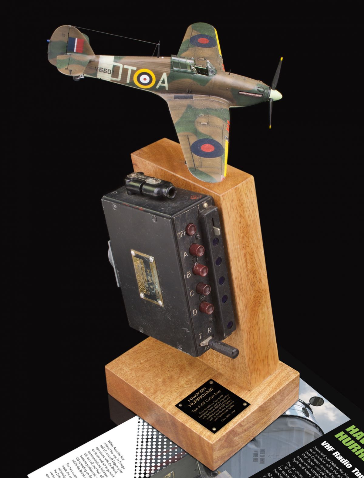 HAWKER HURRICANE AIR MINISTRY TYPE 4 VHF COCKPIT TUNER