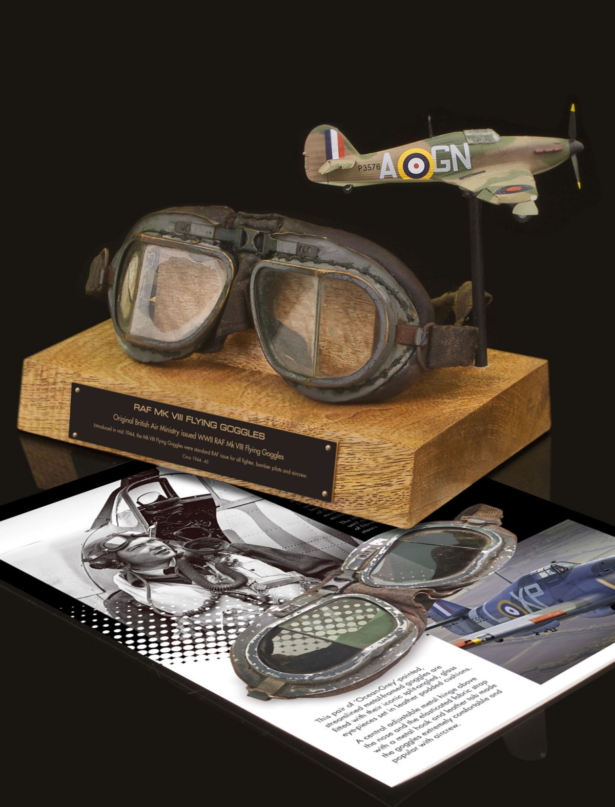 AIR MINISTRY ISSUED Mk VIII RAF FLYING GOGGLES