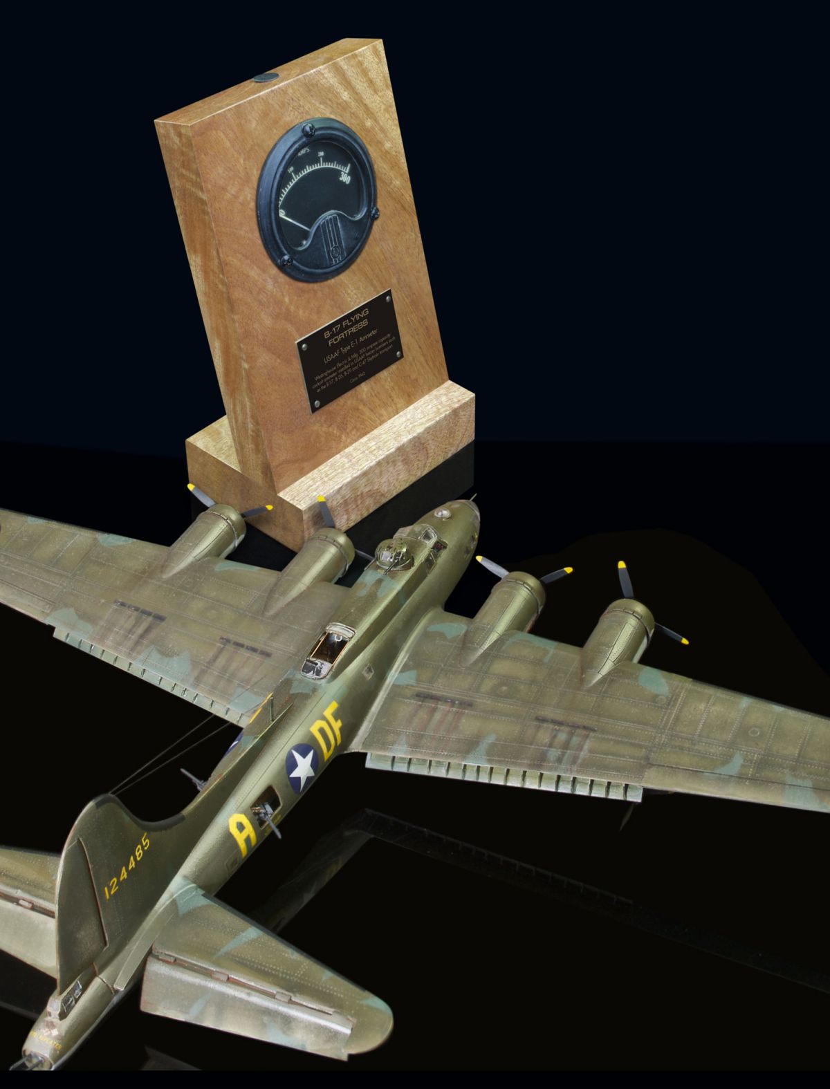 B-17 FLYING FORTRESS ARMY TYPE E-1 AMMETER