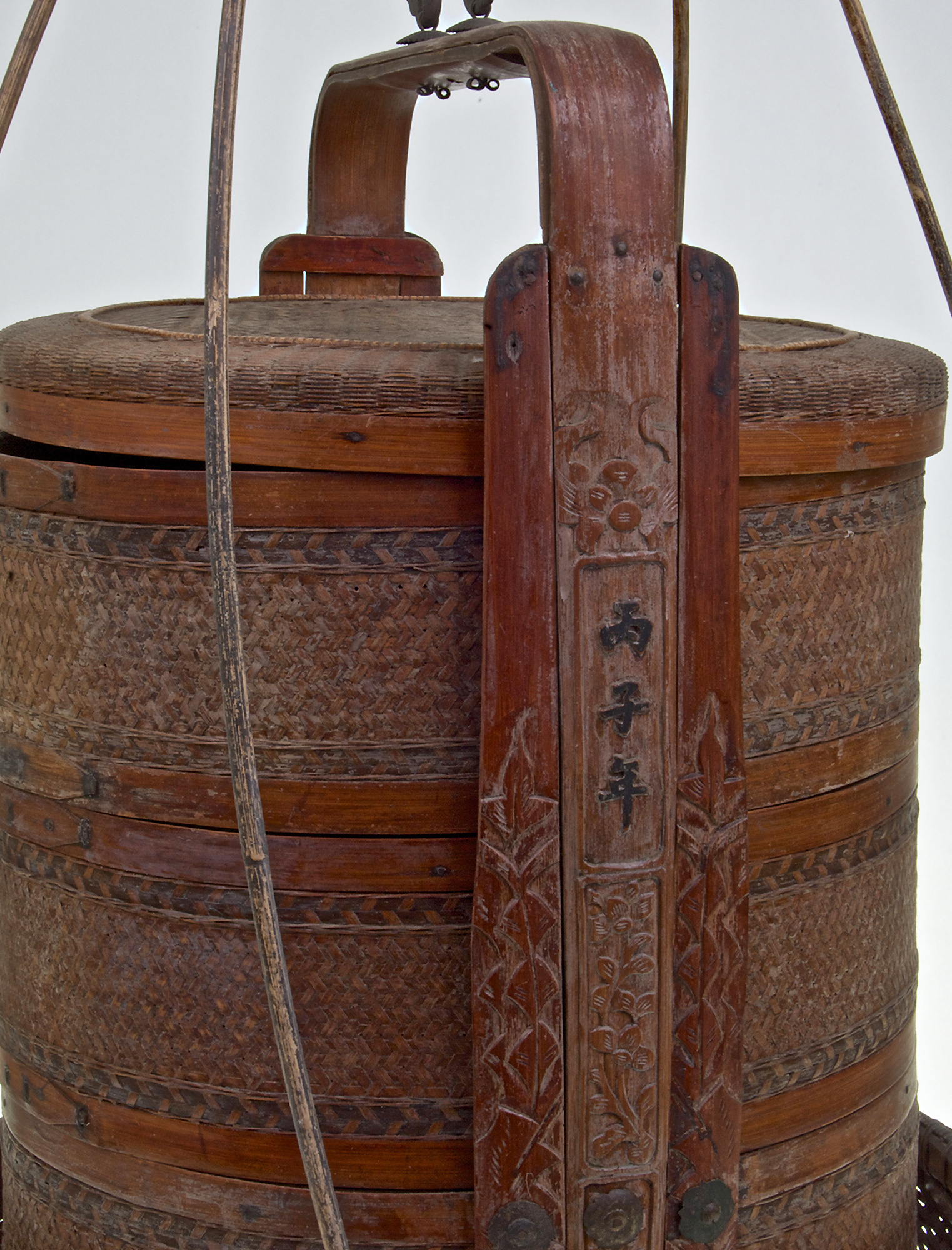 3 Tier Vintage Wooden Chinese Rice Steamer